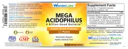 Label for Mega Acidophilus