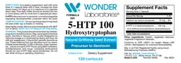 Label for 5-HTP 100