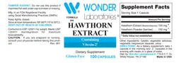 Label for Hawthorn Extract