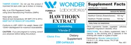 Label for Hawthorn Extract