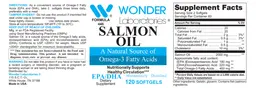 Label for Salmon Oil