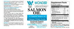 Label for Salmon Oil