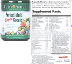 Label for Perfect Multi Super Greens