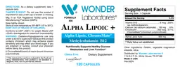 Label for Alpha Lipoic +