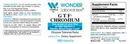 Label for GTF Chromium