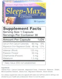 Label for Sleep-Max PM
