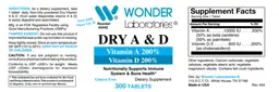 Label for Dry A & D