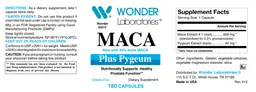 Label for MACA plus Pygeum