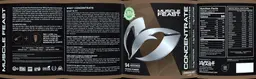 Label for Concentrate Whey Protein Chocolate Flavor