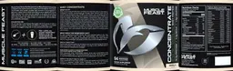 Label for Concentrate Whey Protein Vanilla Flavor