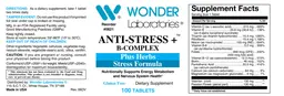 Label for Anti-Stress + B-Complex