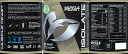 Label for Isolate Whey Protein Cappuccino Flavor