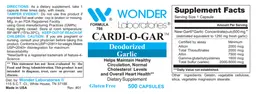 Label for Cardi-O-Gar