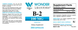 Label for B-2 100 mg