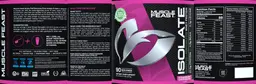 Label for Isolate Whey Protein Strawberry Cheesecake Flavor