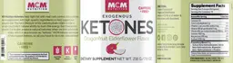 Label for Exogenous Ketones Dragonfruit Elderflower Flavor