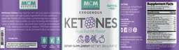 Label for Exogenous Ketones Fruit Punch Flavor