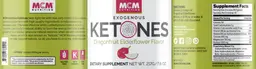 Label for Exogenous Ketones Dragonfruit Elderflower Flavor