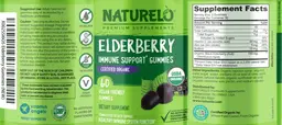 Label for Elderberry Immune Support Gummies
