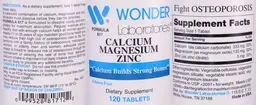 Label for Calcium Magnesium Zinc