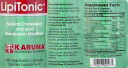 Label for LipiTonic