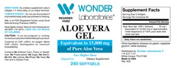 Label for Aloe Vera Gel