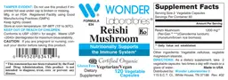 Label for Reishi Mushroom