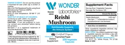 Label for Reishi Mushroom