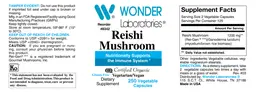 Label for Reishi Mushroom