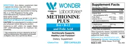 Label for Methionine Plus