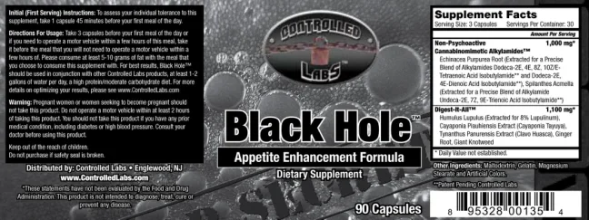 Label for Black Hole