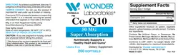 Label for Co-Q10 50 mg