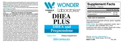 Label for DHEA Plus