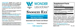 Label for Snoozze Ezz