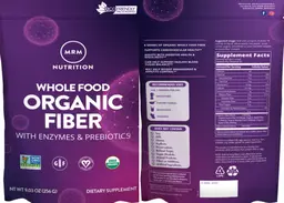 Label for Whole Food Organic Fiber