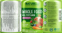 Label for Whole Food Multivitamin for Women 50+