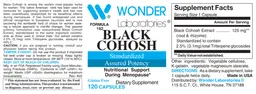 Label for Black Cohosh