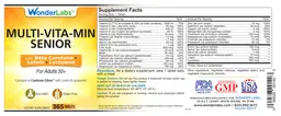 Label for Multi-Vita-Min Senior