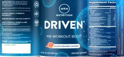 Label for Driven Blood Orange Flavored