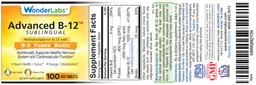 Label for Advanced B-12 Sublingual