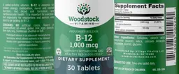 Label for B-12 1,000 mcg