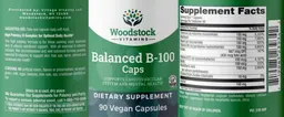 Label for Balanced B-100 Caps