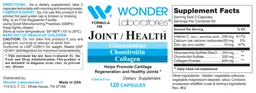 Label for Joint / Health