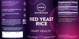 Label for Red Yeast Rice