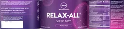 Label for Relax-ALL Peach Tea