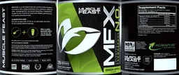 Label for MFX N.O. Green Apple Flavor