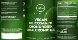 Label for Vegan Glucosamine Chondroitin & Hyaluronic Acid
