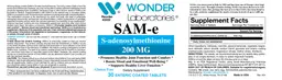 Label for SAM-e 200 mg
