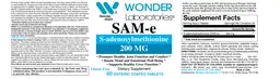 Label for SAM-e 200 mg