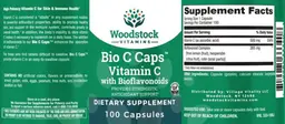 Label for Bio C Caps Vitamin C with Bioflavonoids